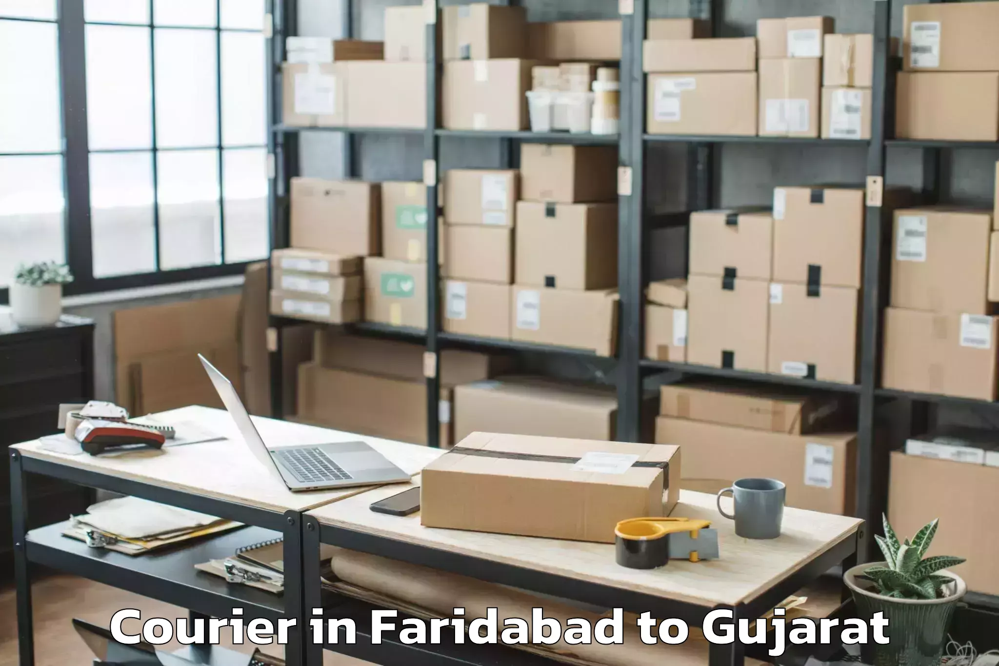 Hassle-Free Faridabad to Gujarat National Law Universit Courier